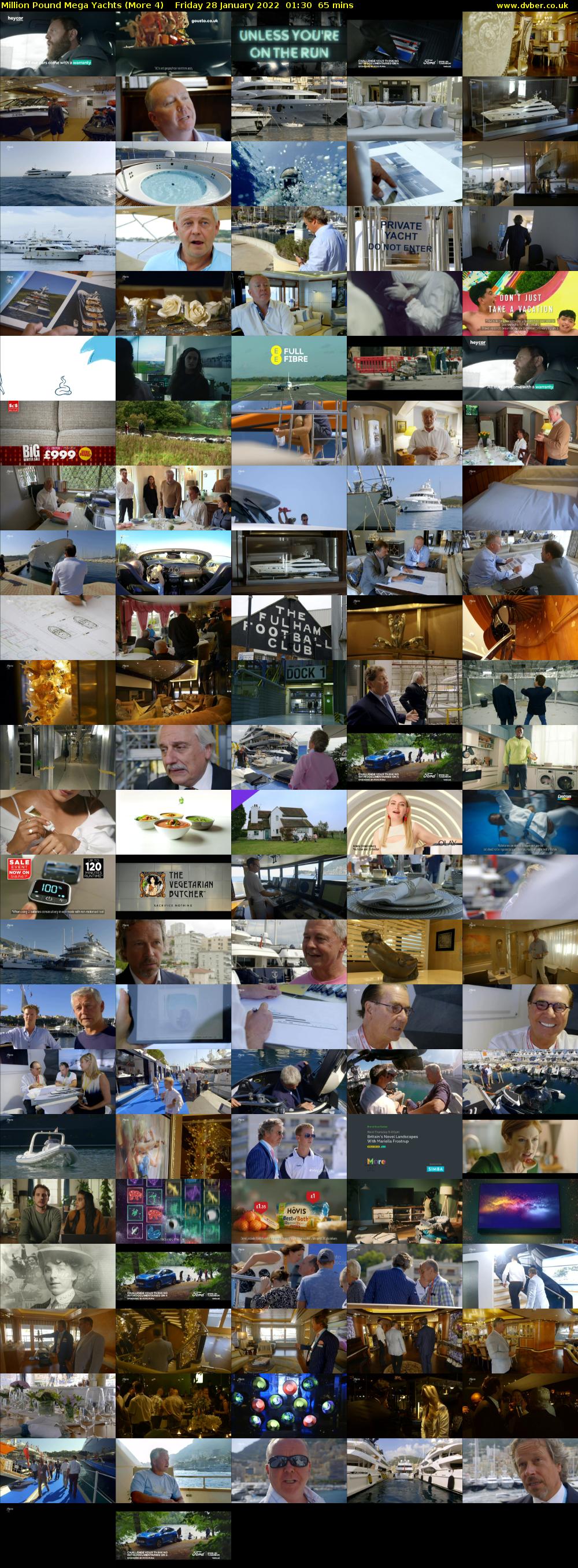 Million Pound Mega Yachts (More 4) Friday 28 January 2022 01:30 - 02:35