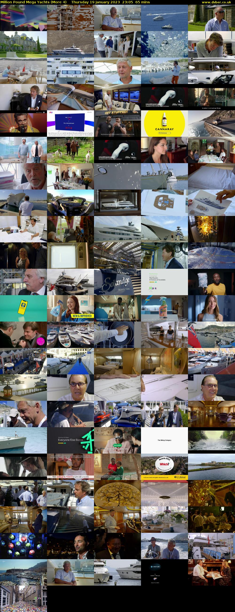 Million Pound Mega Yachts (More 4) Thursday 19 January 2023 23:05 - 00:10