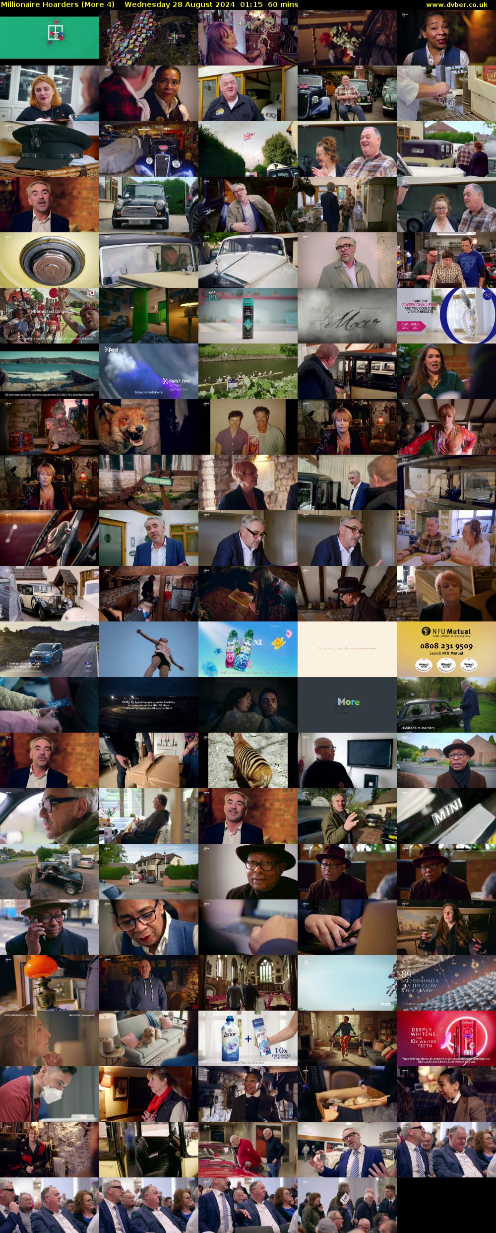 Millionaire Hoarders (More 4) Wednesday 28 August 2024 01:15 - 02:15