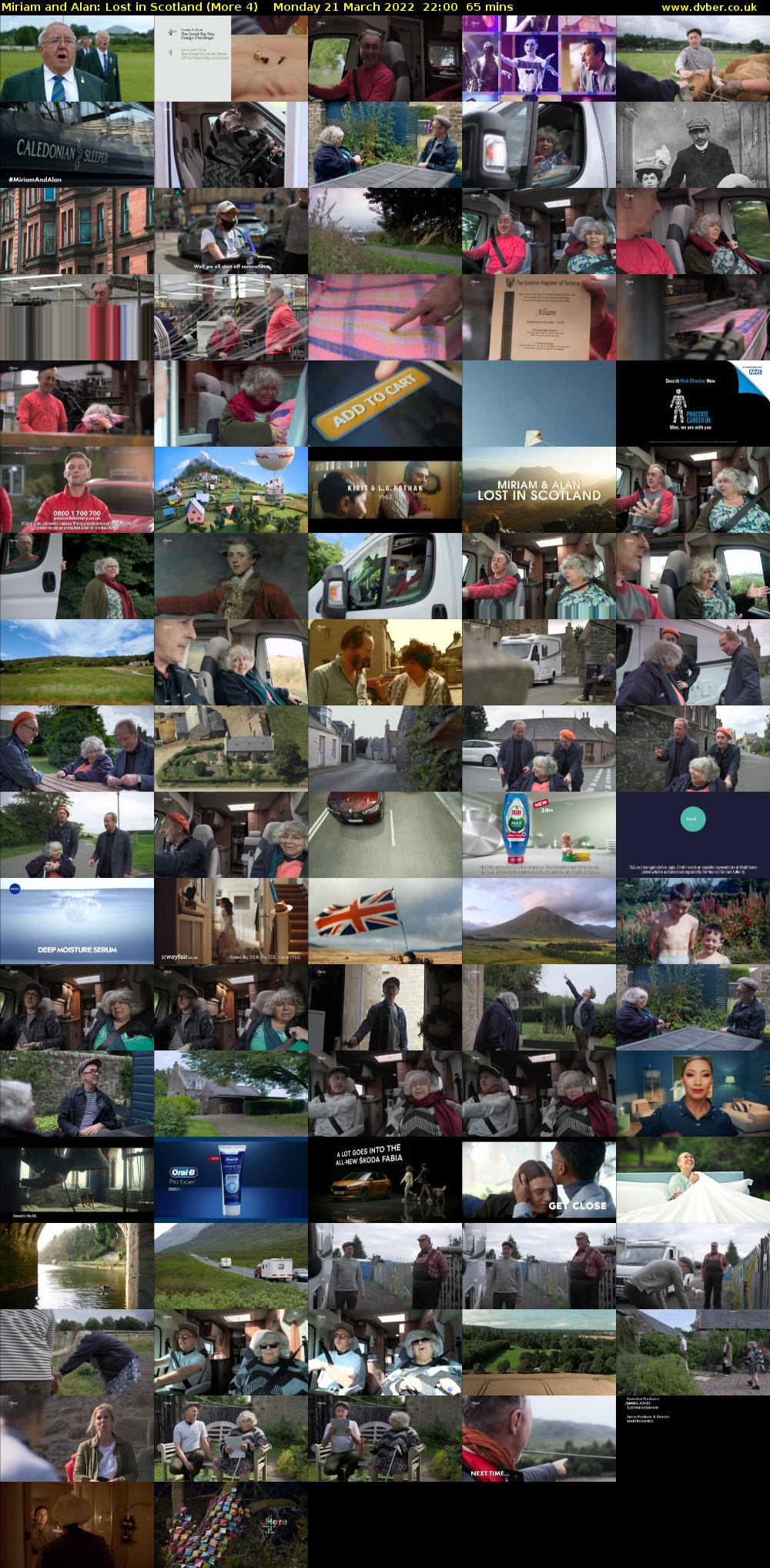 Miriam and Alan: Lost in Scotland (More 4) Monday 21 March 2022 22:00 - 23:05