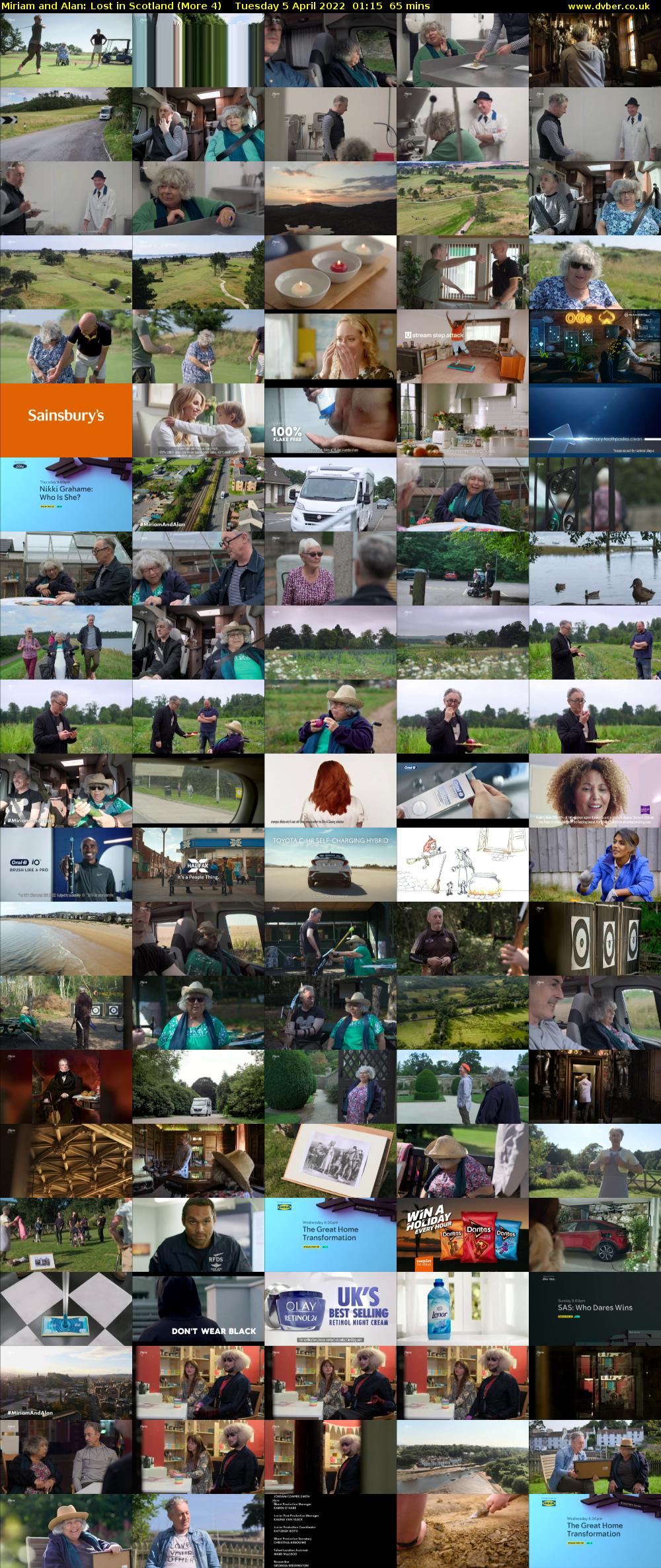 Miriam and Alan: Lost in Scotland (More 4) Tuesday 5 April 2022 01:15 - 02:20