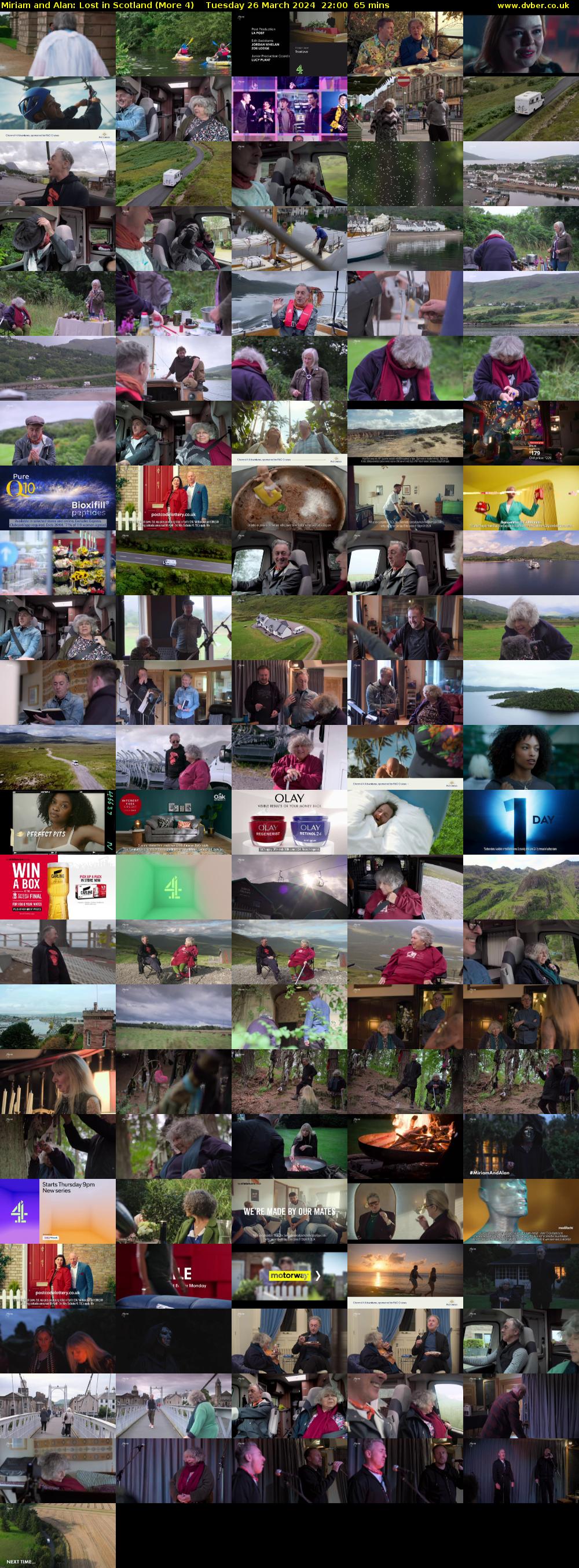 Miriam and Alan: Lost in Scotland (More 4) Tuesday 26 March 2024 22:00 - 23:05