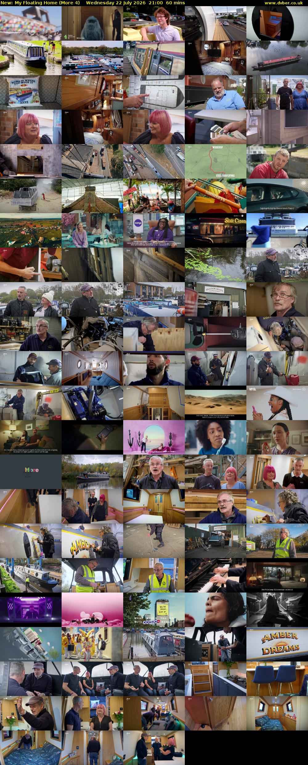 My Floating Home (More 4) Wednesday 22 July 2026 21:00 - 22:00