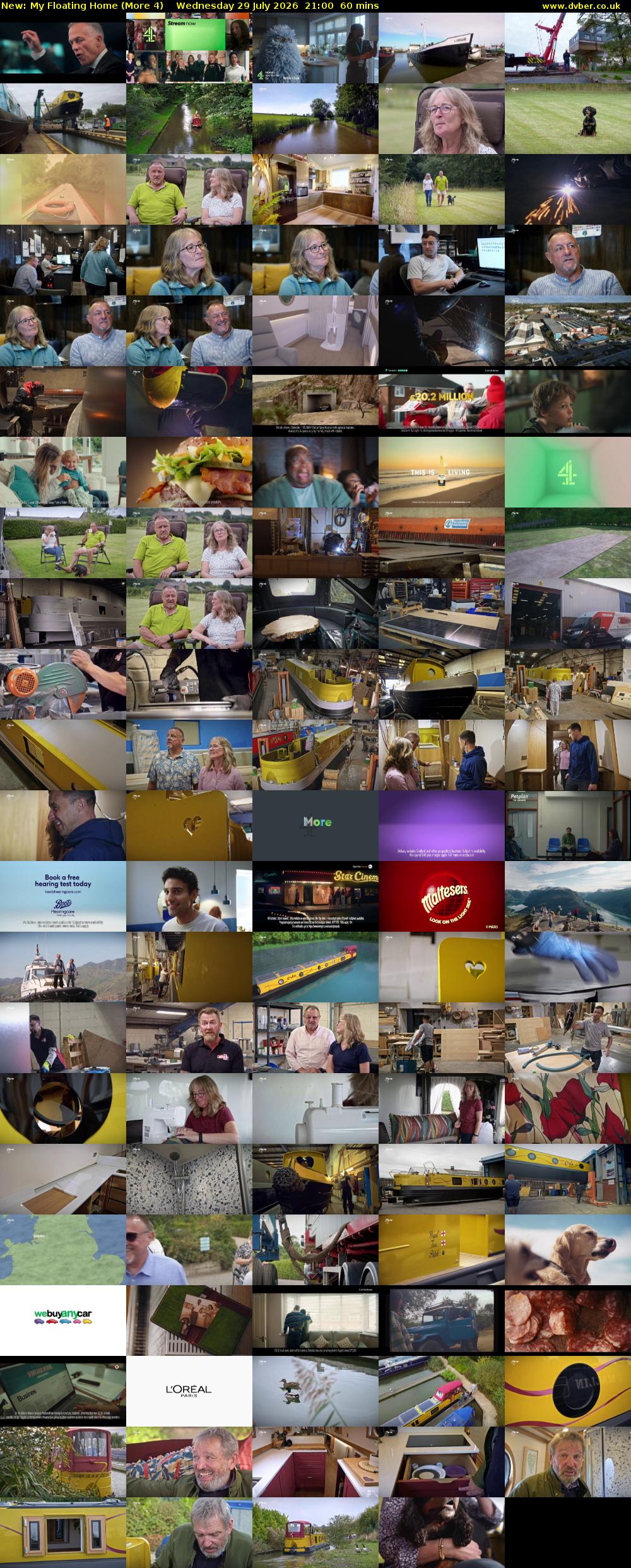 My Floating Home (More 4) Wednesday 29 July 2026 21:00 - 22:00