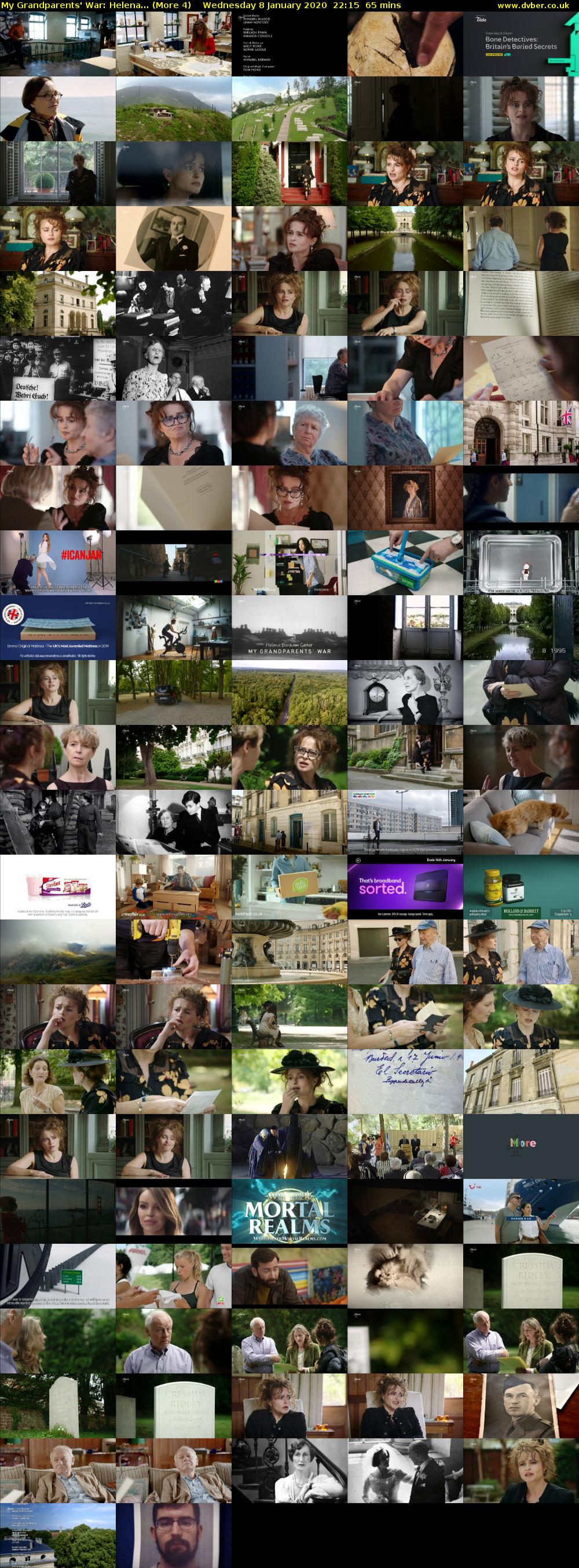 My Grandparents' War: Helena... (More 4) Wednesday 8 January 2020 22:15 - 23:20