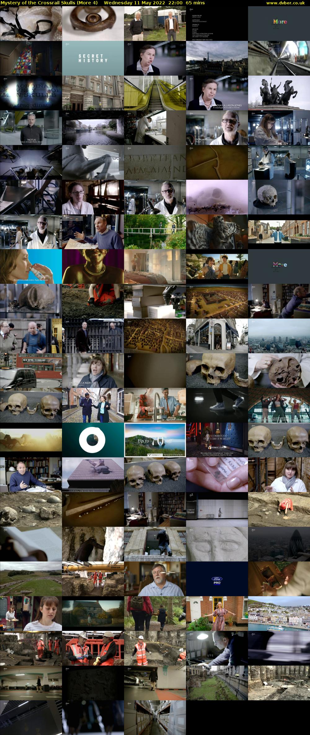 Mystery of the Crossrail Skulls (More 4) Wednesday 11 May 2022 22:00 - 23:05