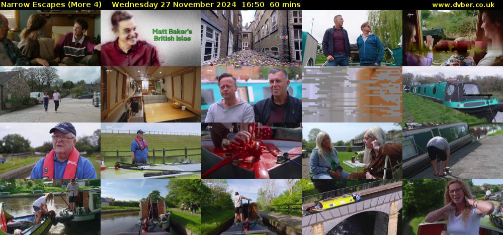 Narrow Escapes (More 4) Wednesday 27 November 2024 16:50 - 17:50