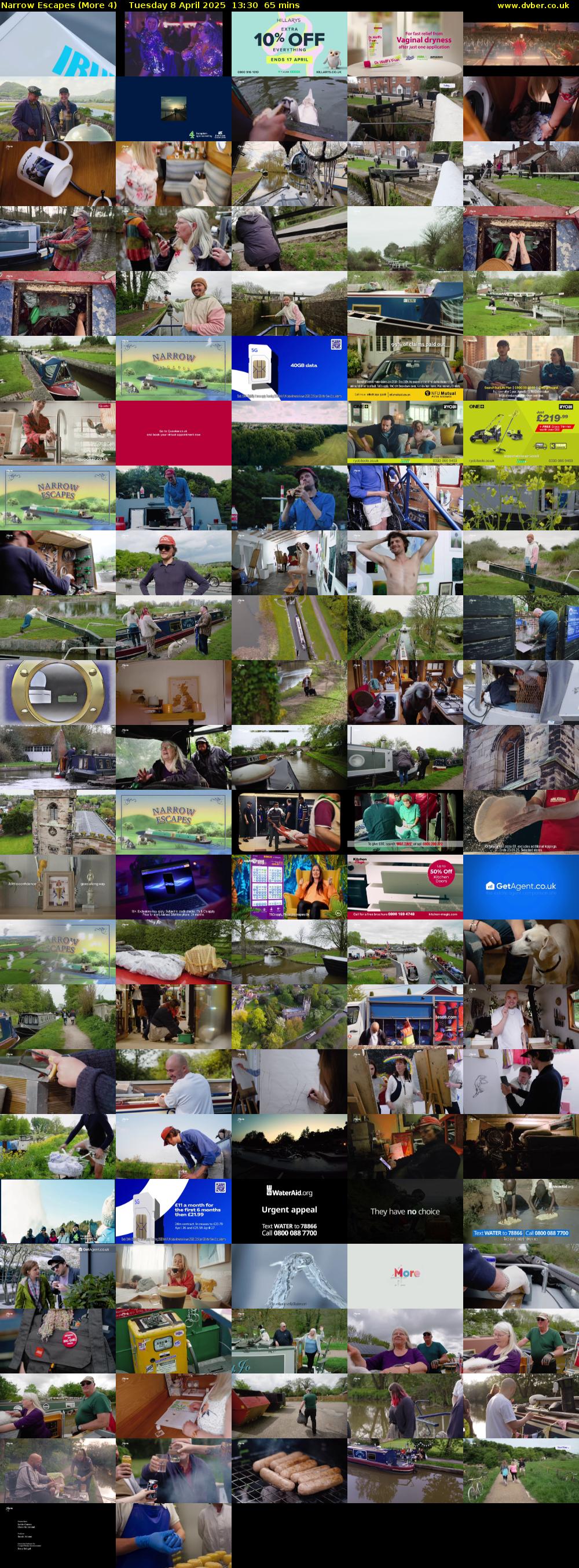 Narrow Escapes (More 4) Tuesday 8 April 2025 13:30 - 14:35