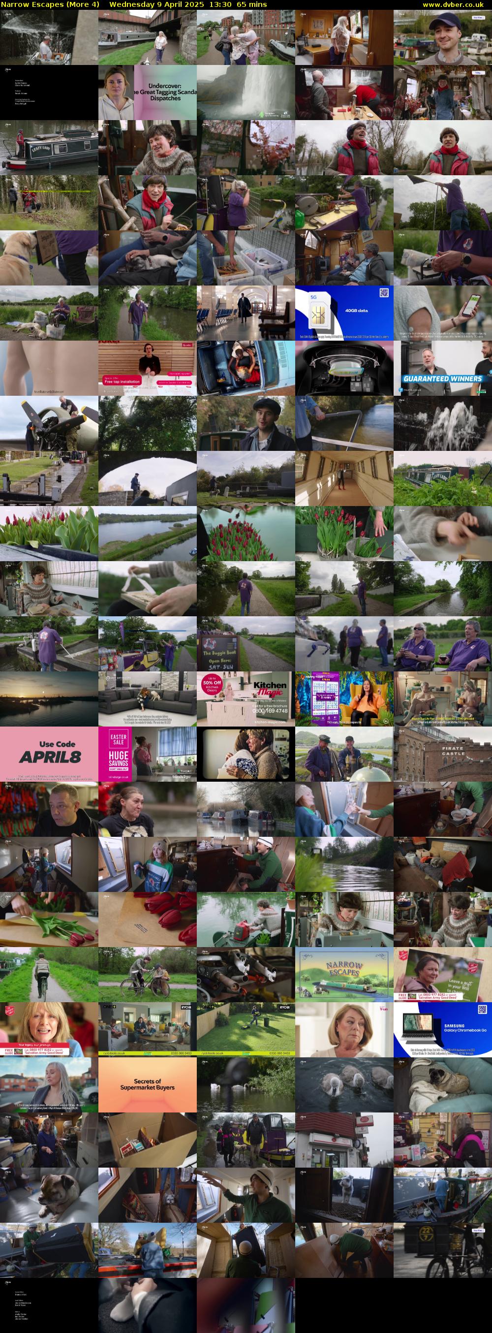 Narrow Escapes (More 4) Wednesday 9 April 2025 13:30 - 14:35