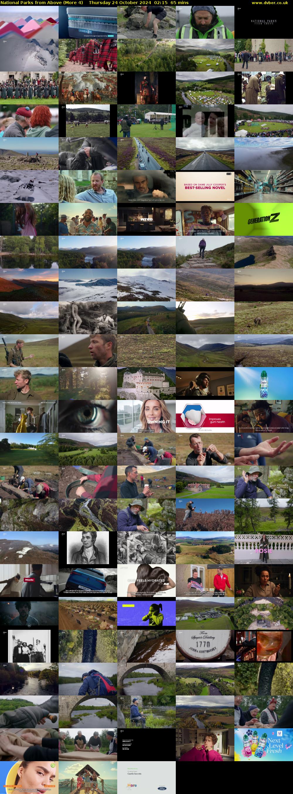 National Parks from Above (More 4) Thursday 24 October 2024 02:15 - 03:20