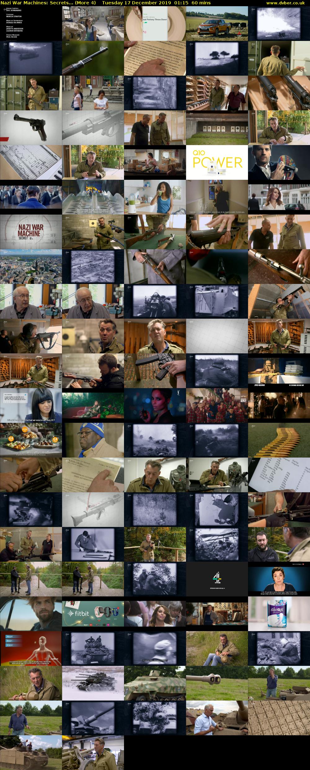 Nazi War Machines: Secrets... (More 4) Tuesday 17 December 2019 01:15 - 02:15