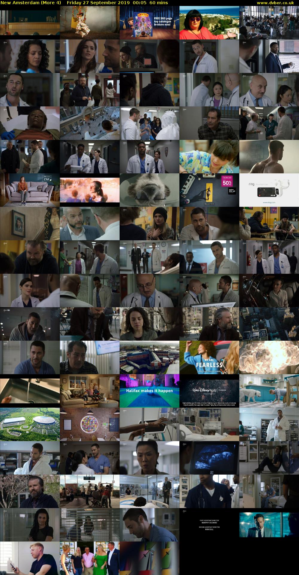 New Amsterdam (More 4) Friday 27 September 2019 00:05 - 01:05