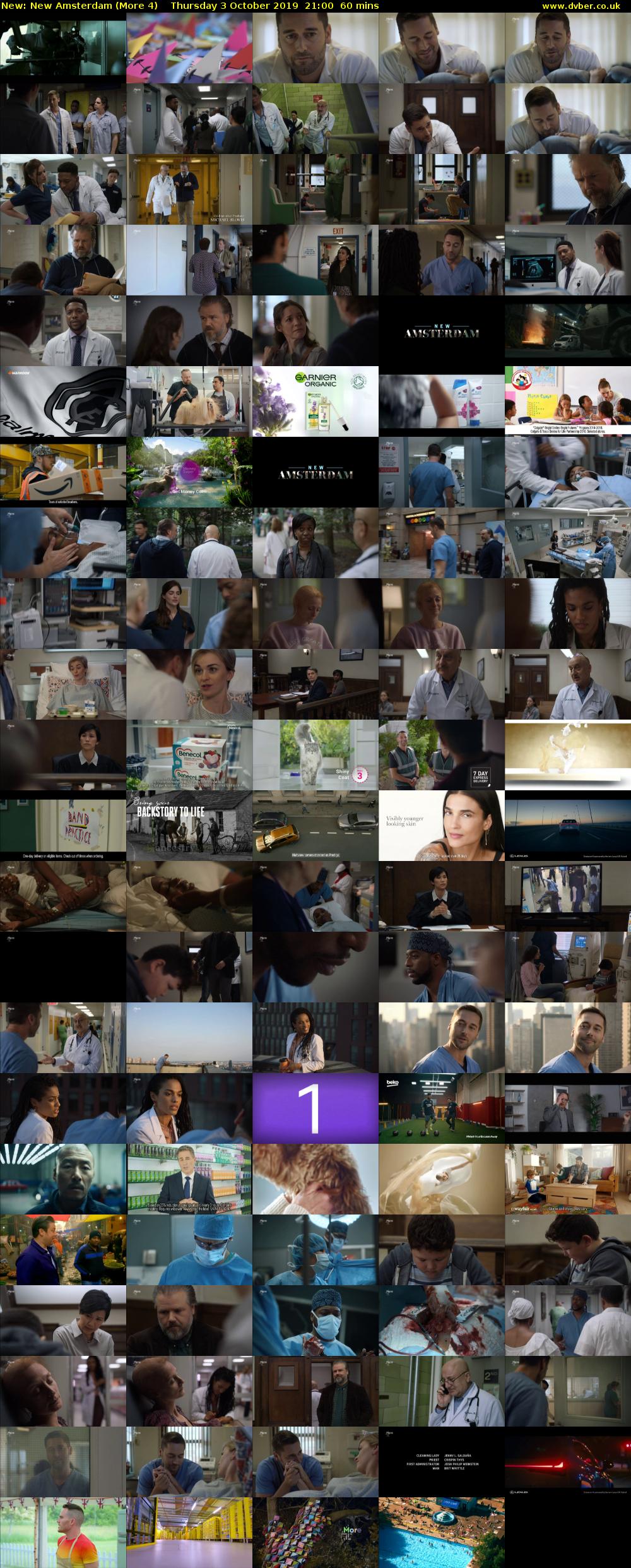 New Amsterdam (More 4) Thursday 3 October 2019 21:00 - 22:00