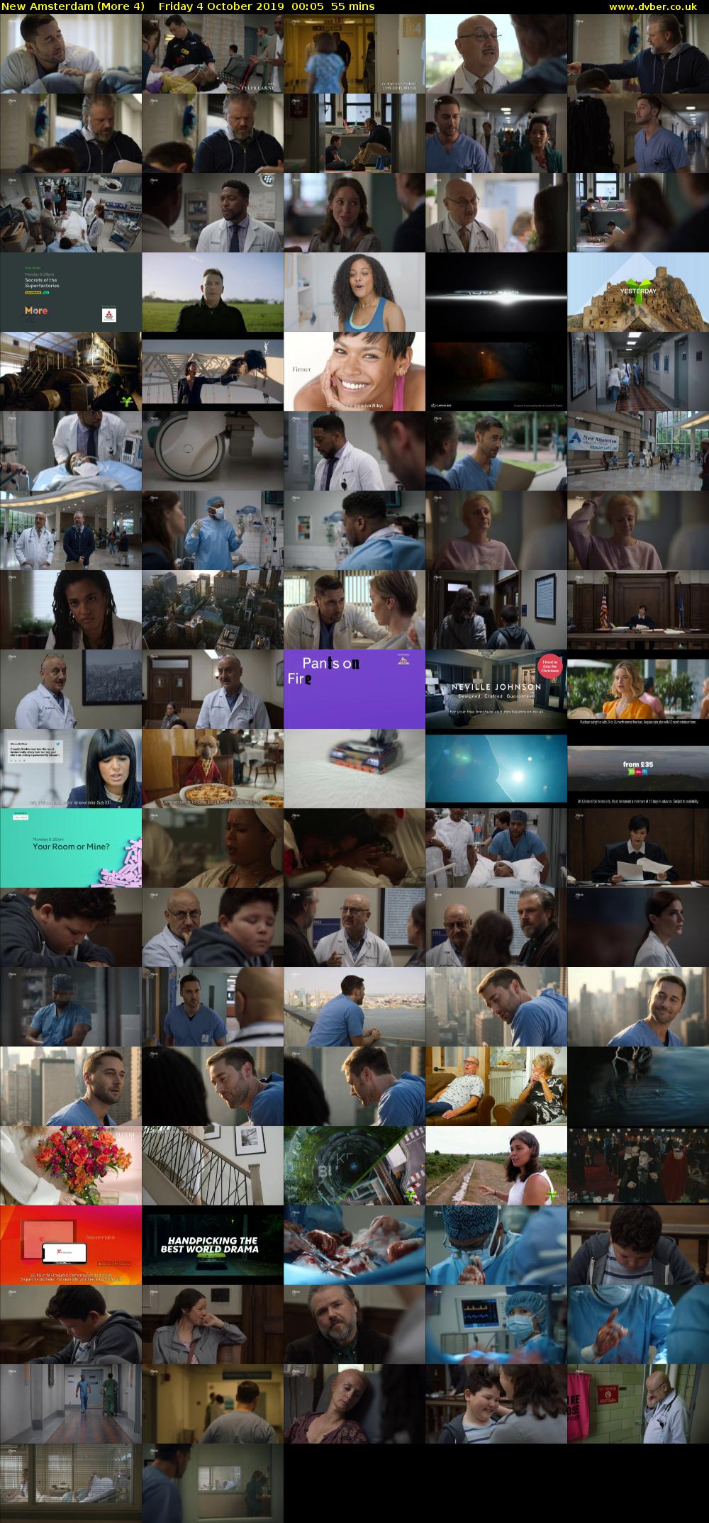 New Amsterdam (More 4) Friday 4 October 2019 00:05 - 01:00