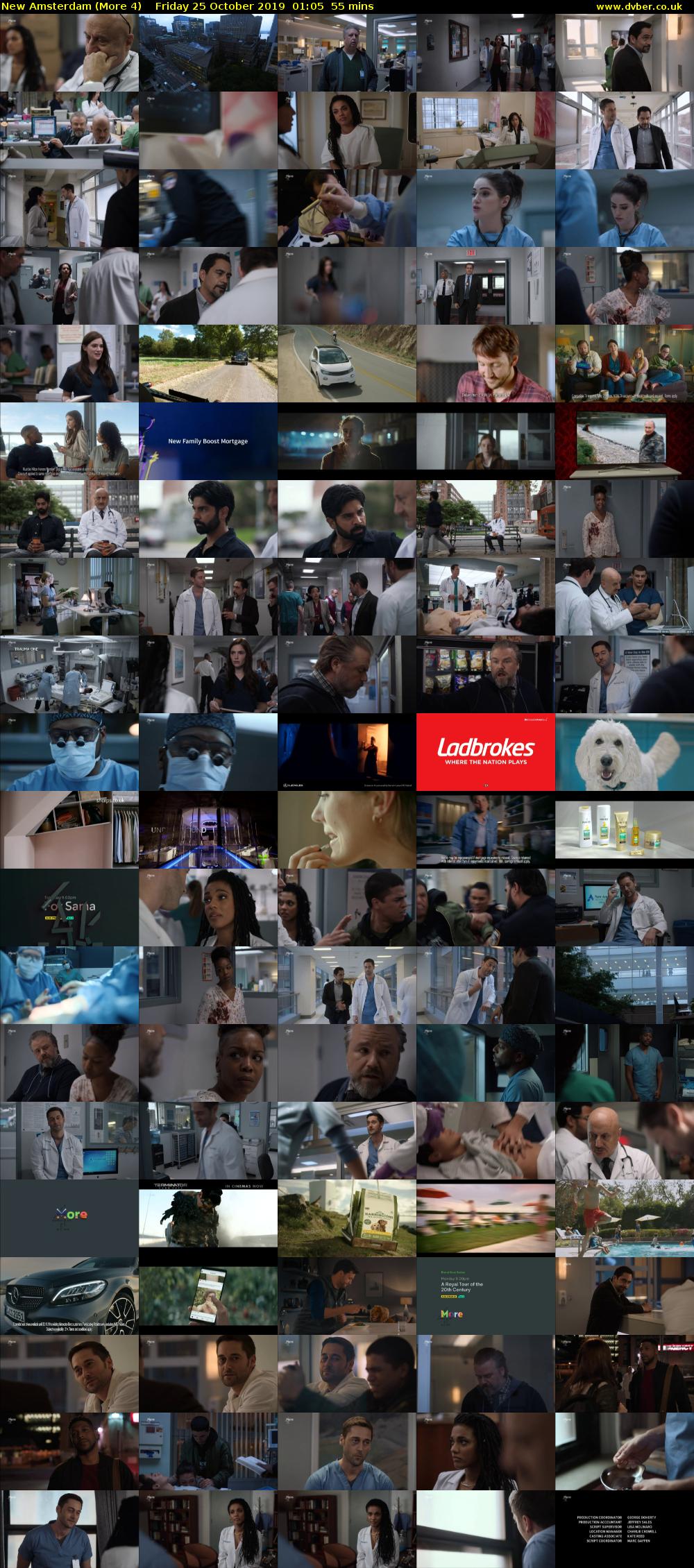 New Amsterdam (More 4) Friday 25 October 2019 01:05 - 02:00