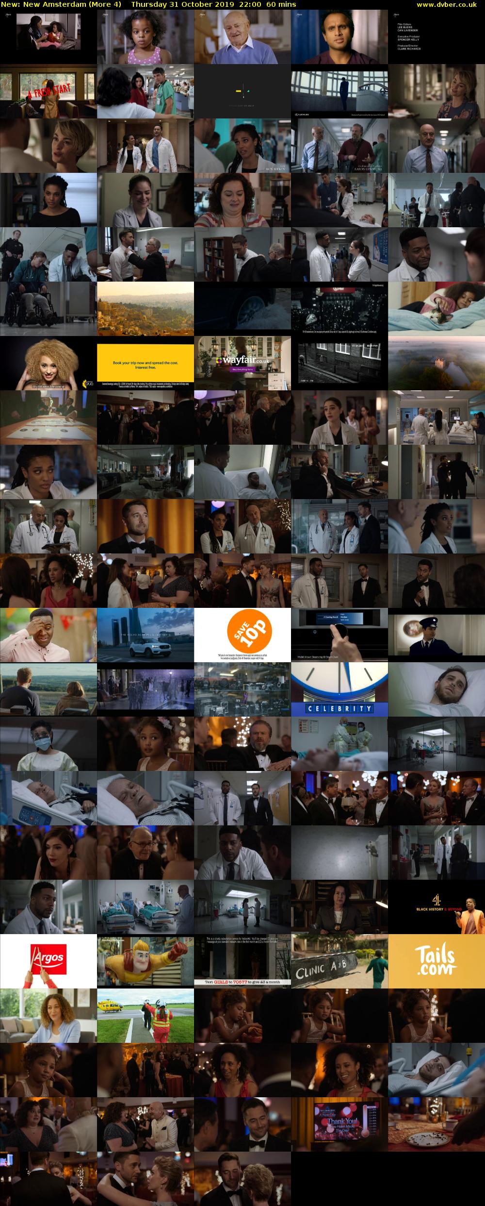 New Amsterdam (More 4) Thursday 31 October 2019 22:00 - 23:00