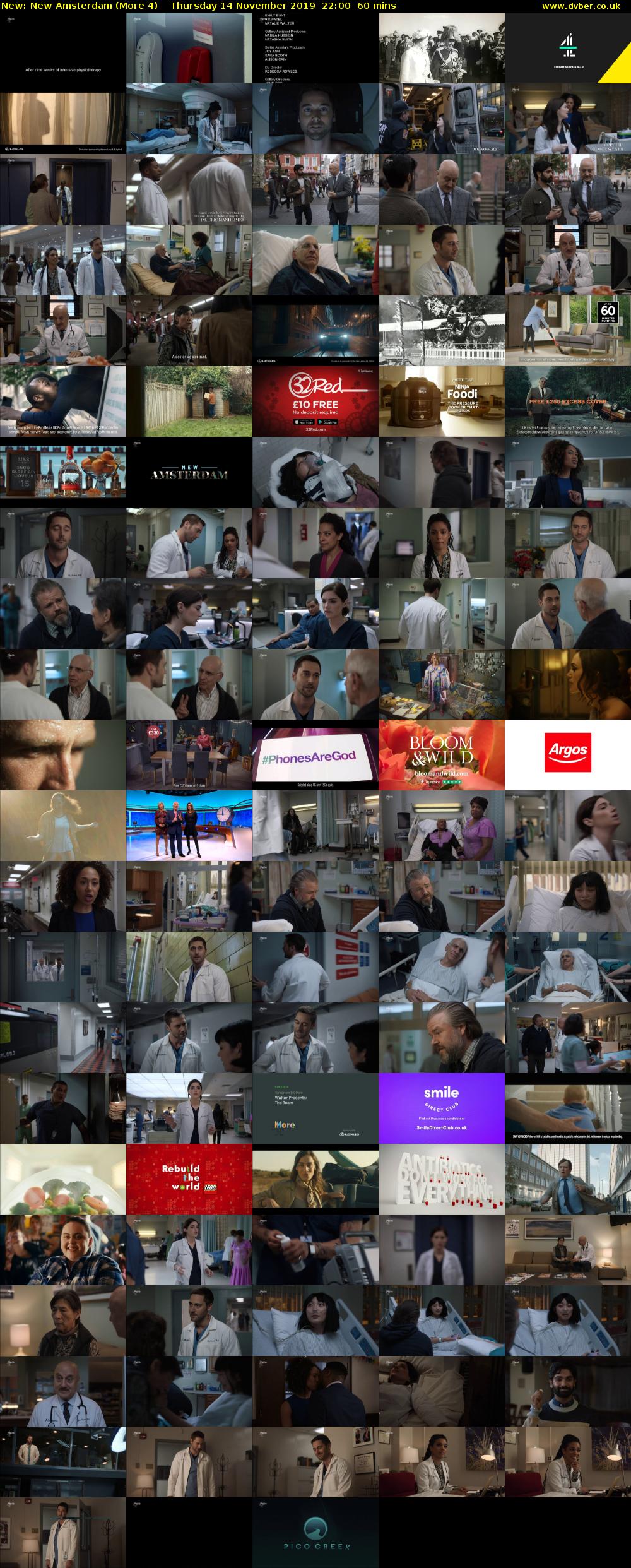 New Amsterdam (More 4) Thursday 14 November 2019 22:00 - 23:00