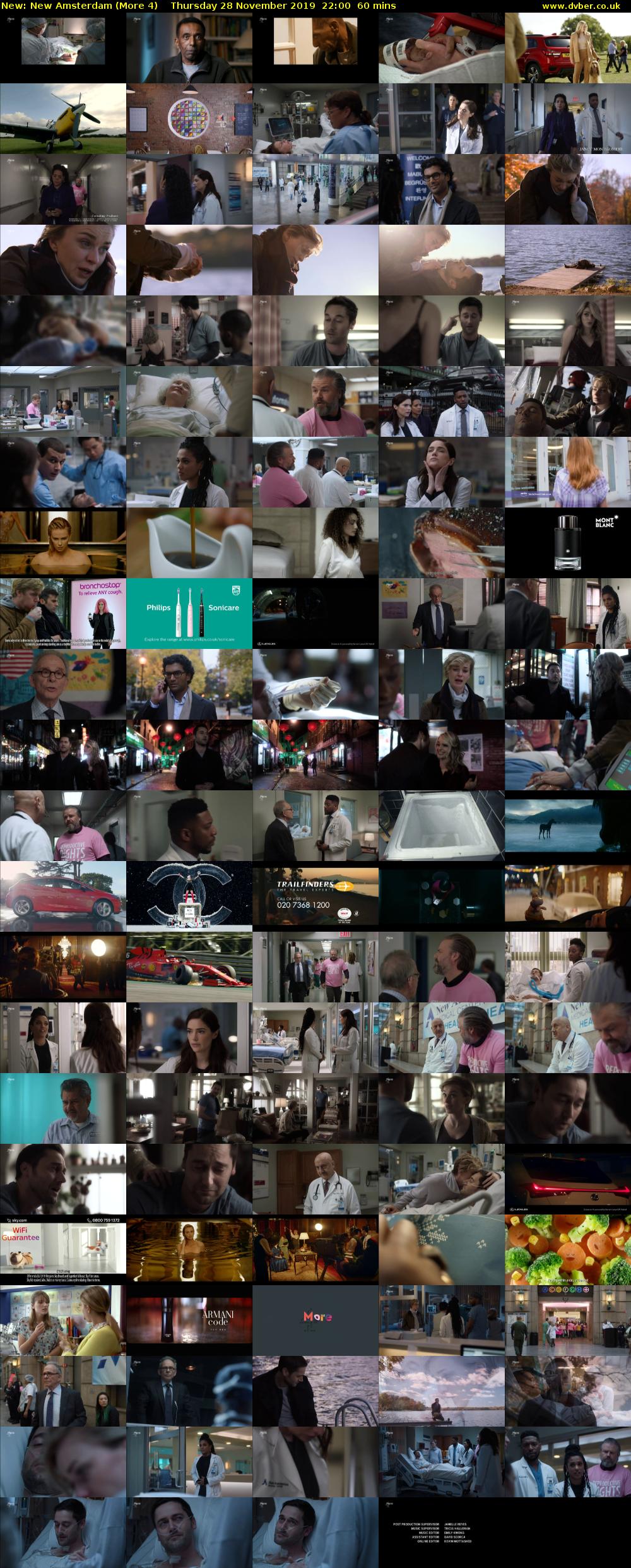 New Amsterdam (More 4) Thursday 28 November 2019 22:00 - 23:00
