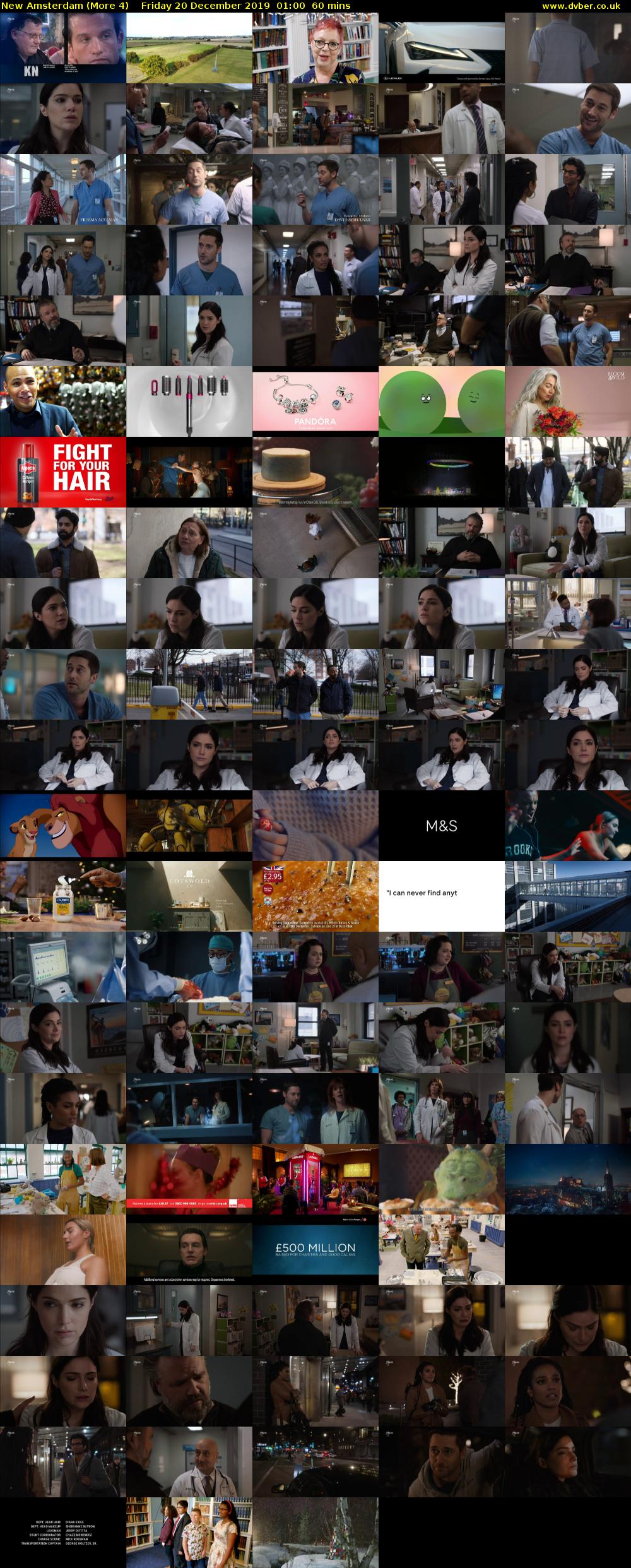 New Amsterdam (More 4) Friday 20 December 2019 01:00 - 02:00