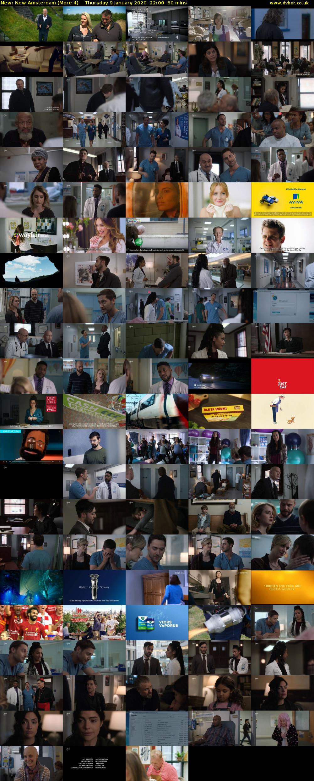 New Amsterdam (More 4) Thursday 9 January 2020 22:00 - 23:00