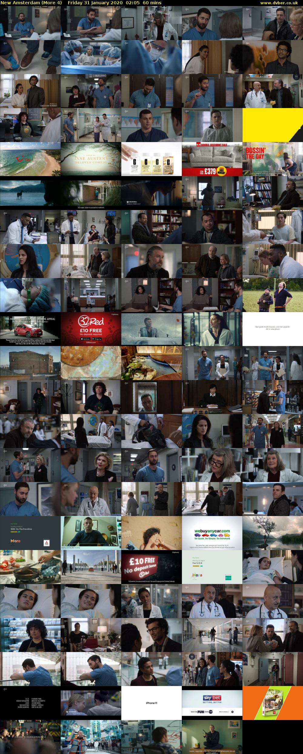 New Amsterdam (More 4) Friday 31 January 2020 02:05 - 03:05