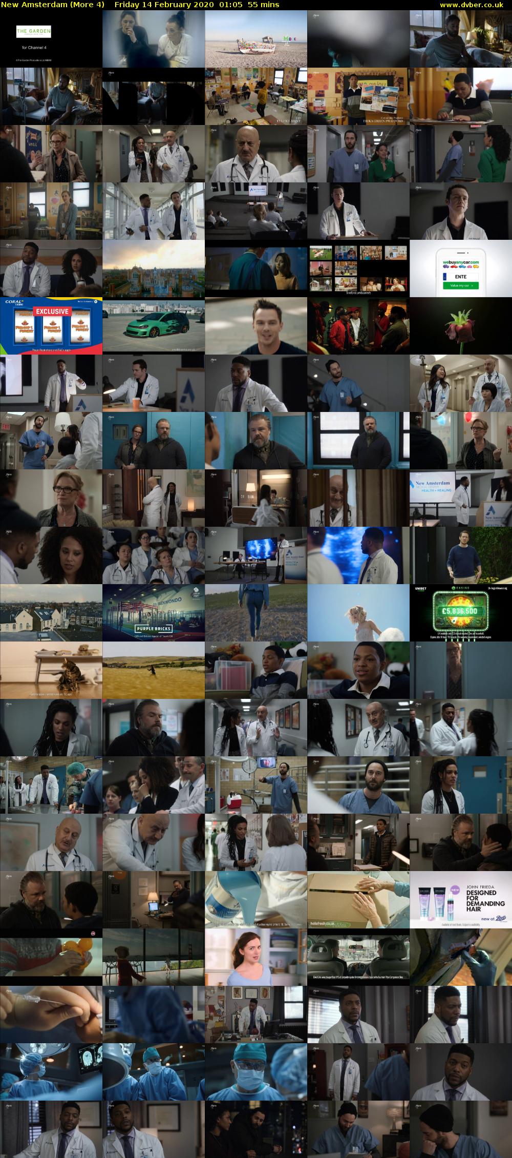 New Amsterdam (More 4) Friday 14 February 2020 01:05 - 02:00