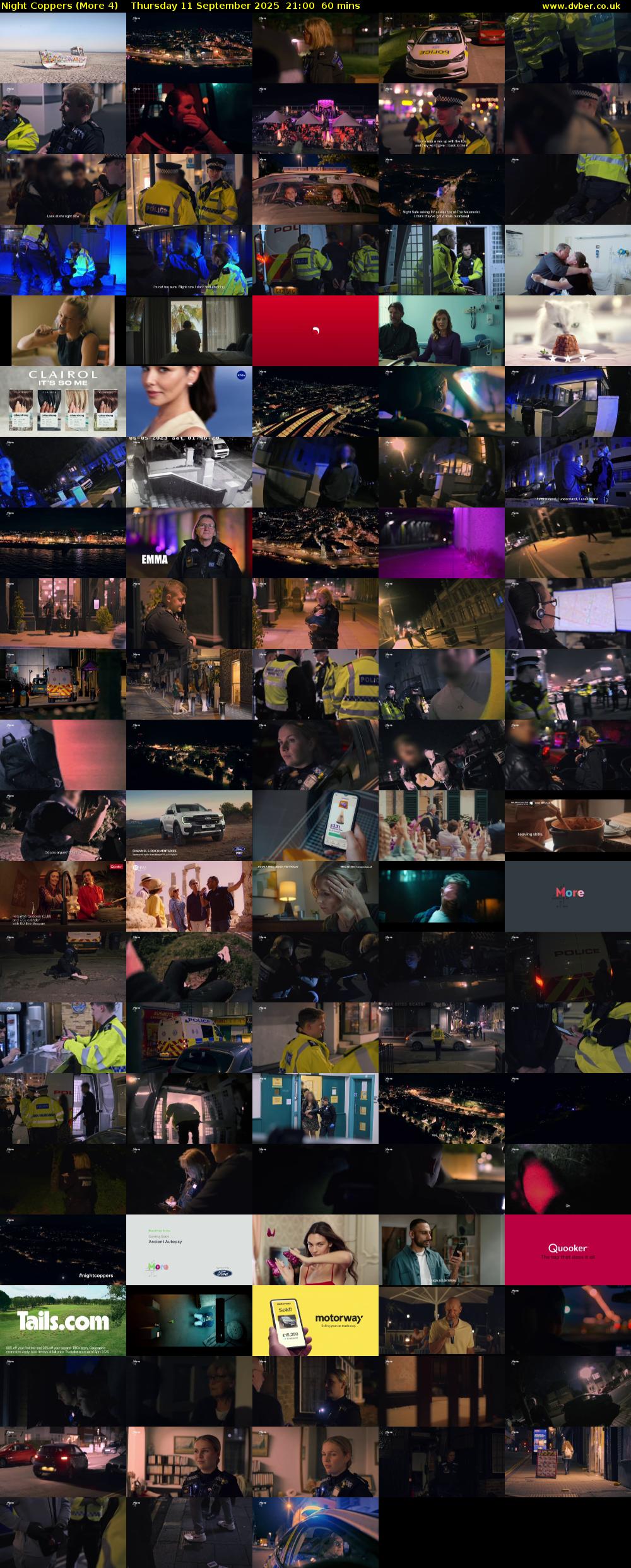 Night Coppers (More 4) Thursday 11 September 2025 21:00 - 22:00