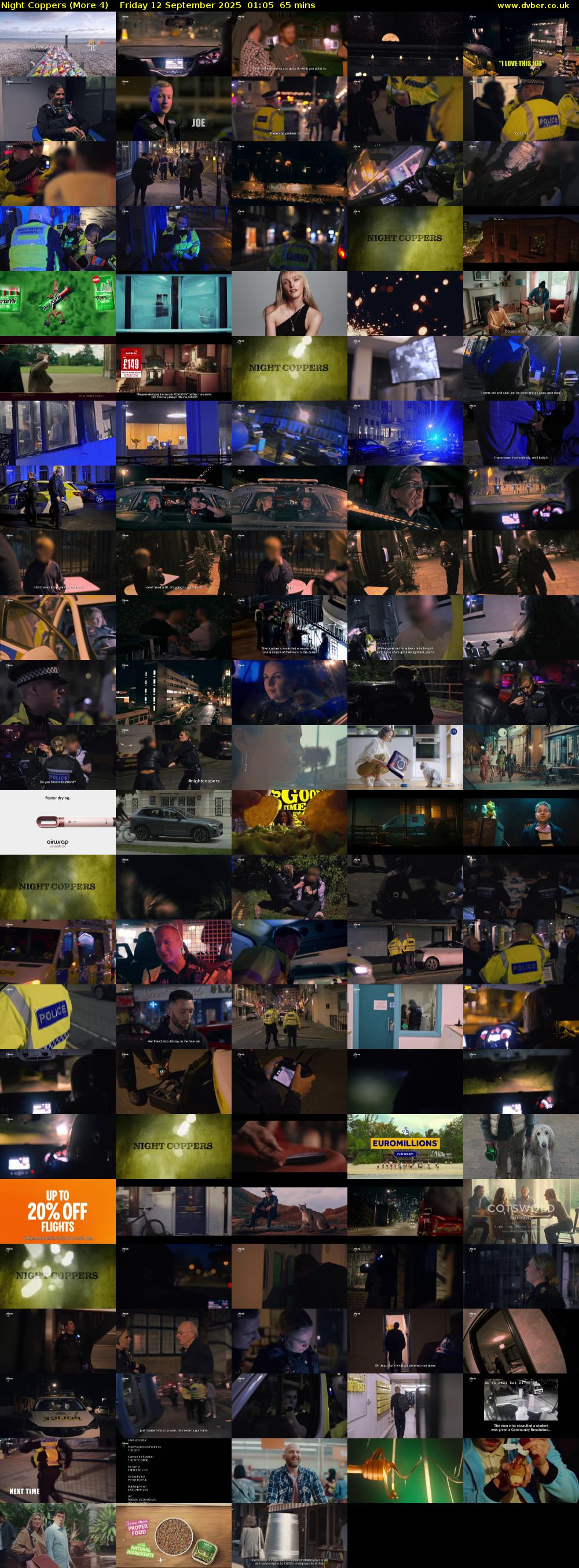 Night Coppers (More 4) Friday 12 September 2025 01:05 - 02:10