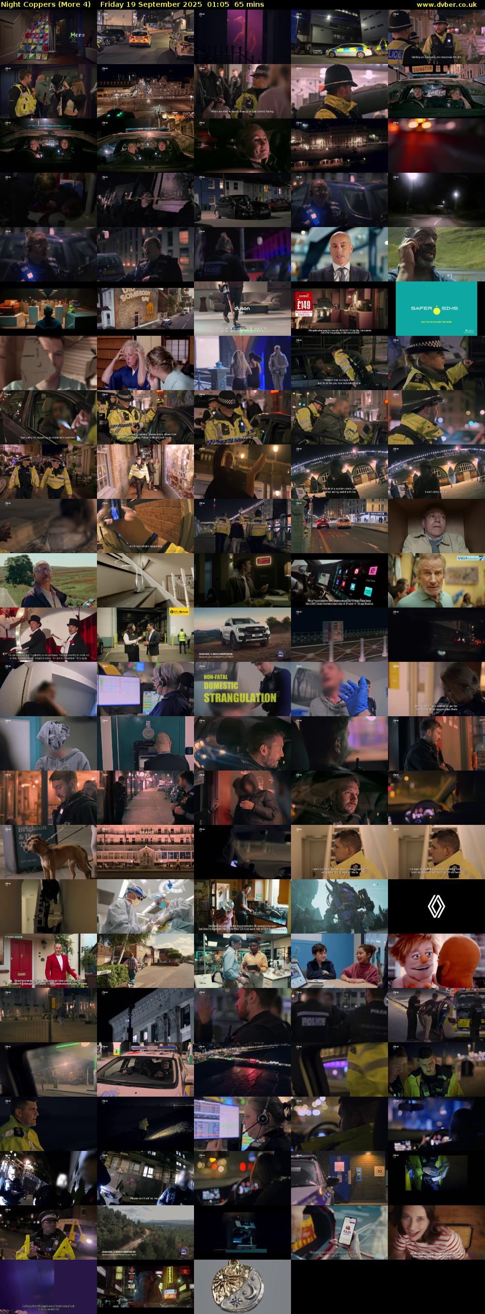 Night Coppers (More 4) Friday 19 September 2025 01:05 - 02:10