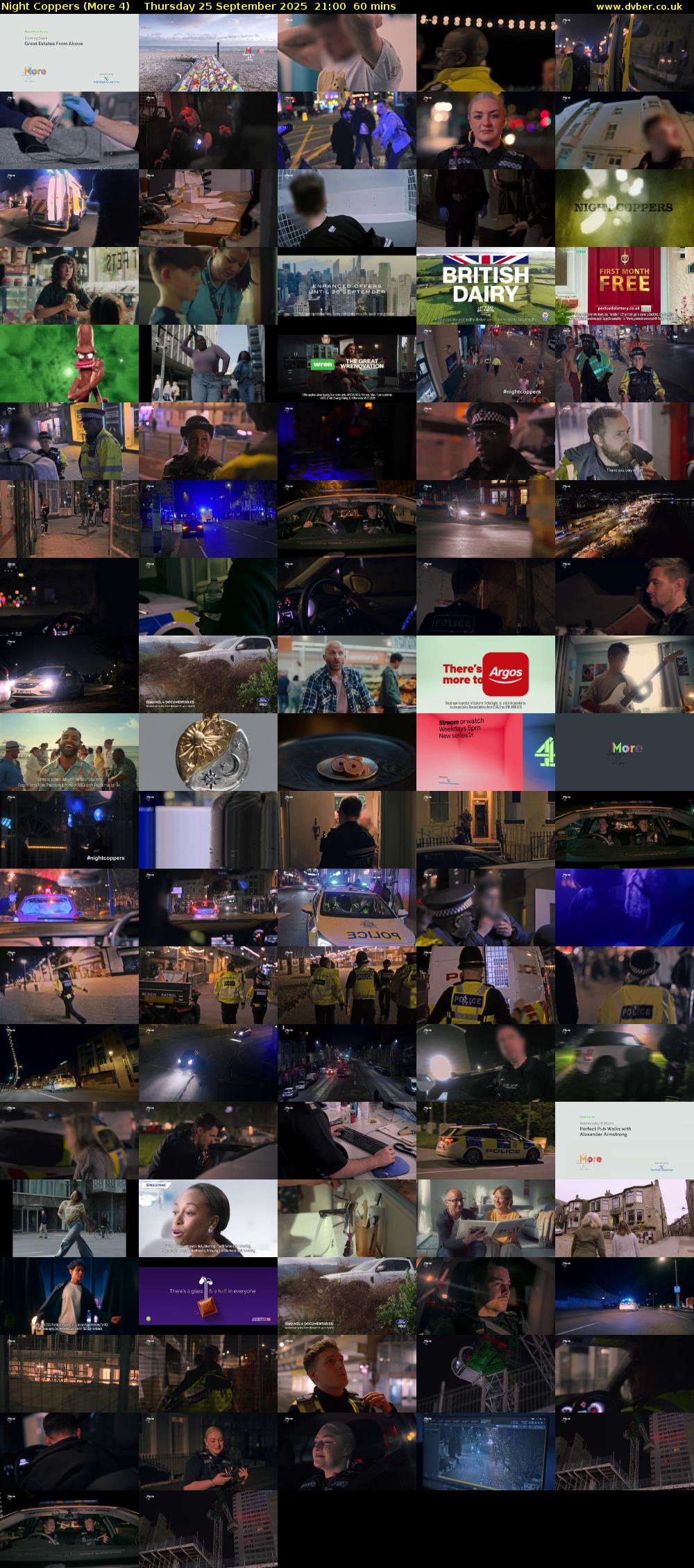 Night Coppers (More 4) Thursday 25 September 2025 21:00 - 22:00