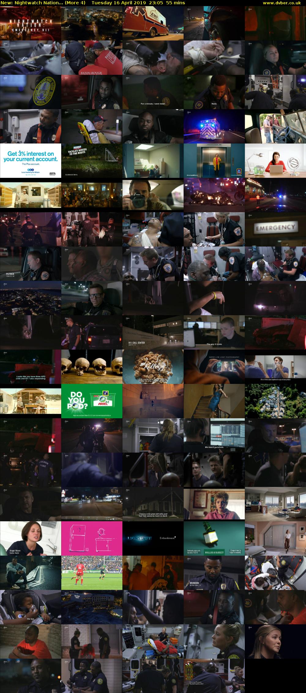 Nightwatch Nation... (More 4) Tuesday 16 April 2019 23:05 - 00:00