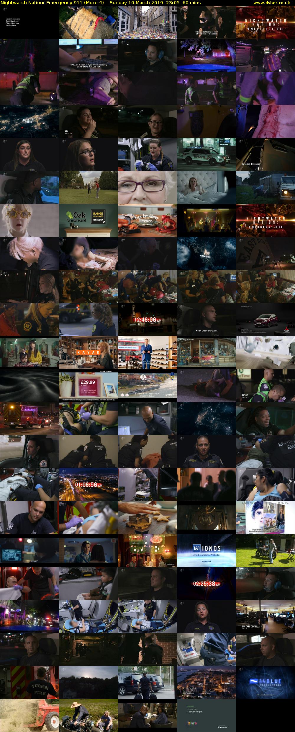 Nightwatch Nation: Emergency 911 (More 4) Sunday 10 March 2019 23:05 - 00:05