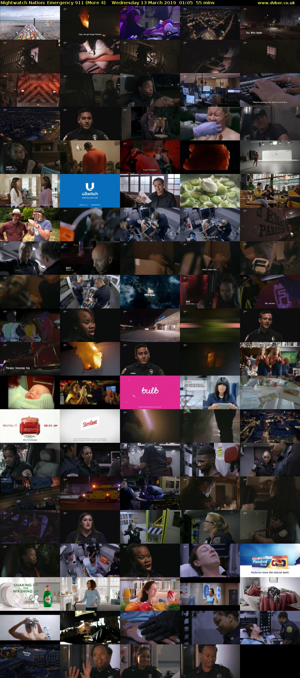Nightwatch Nation: Emergency 911 (More 4) Wednesday 13 March 2019 01:05 - 02:00