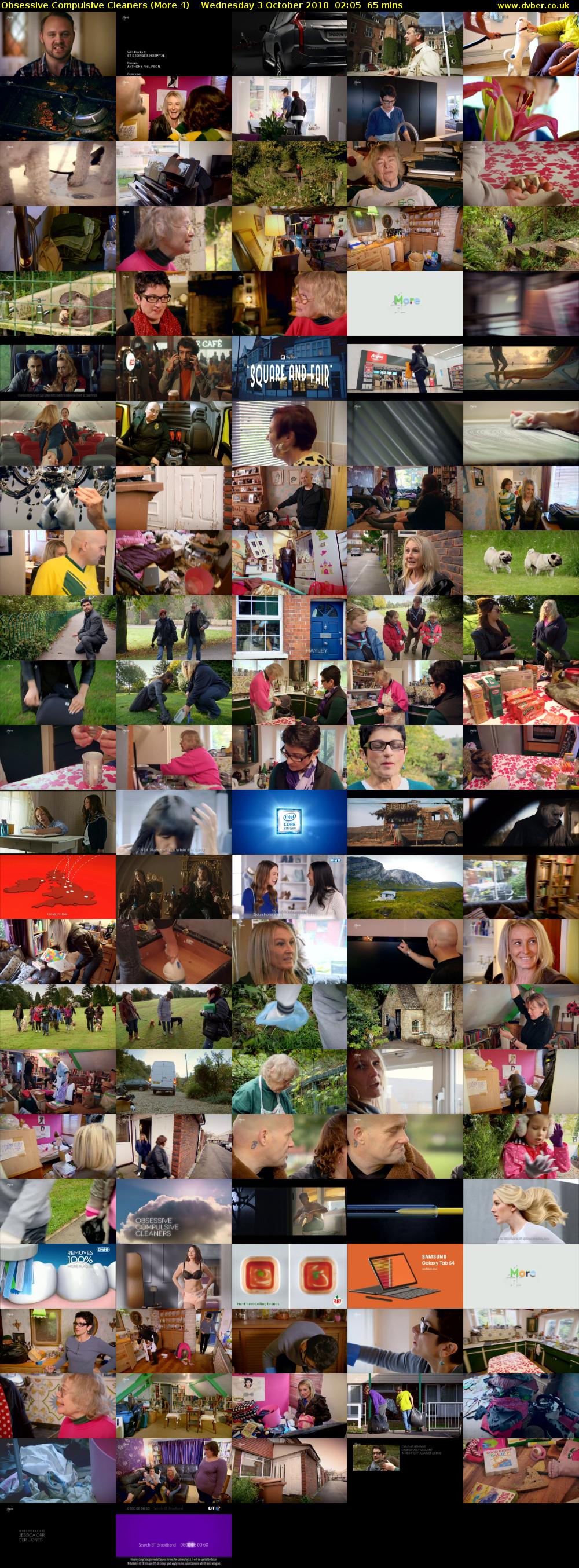 Obsessive Compulsive Cleaners (More 4) Wednesday 3 October 2018 02:05 - 03:10