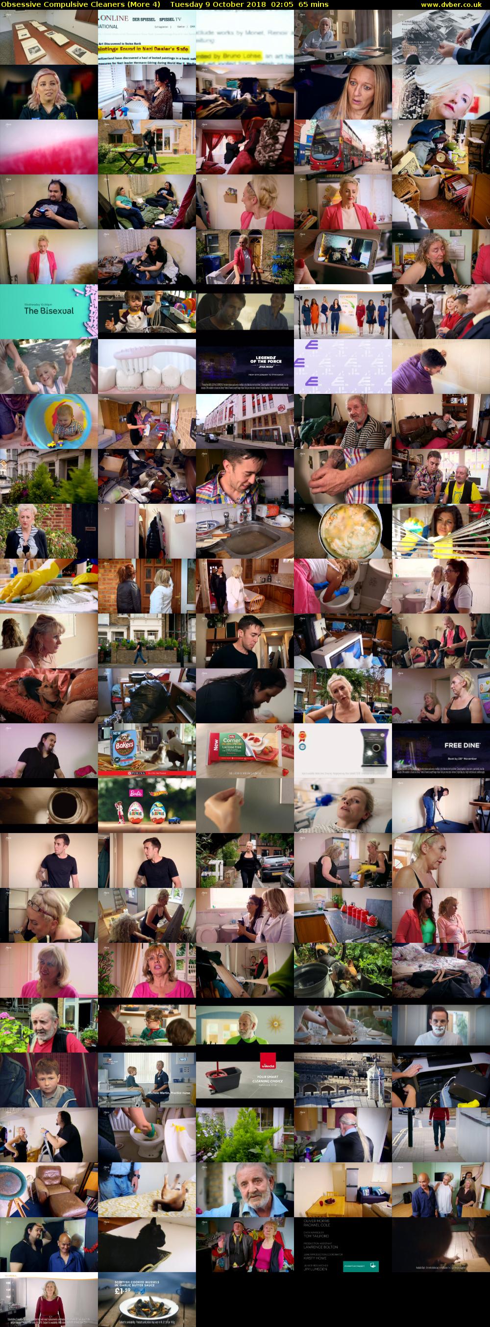 Obsessive Compulsive Cleaners (More 4) Tuesday 9 October 2018 02:05 - 03:10