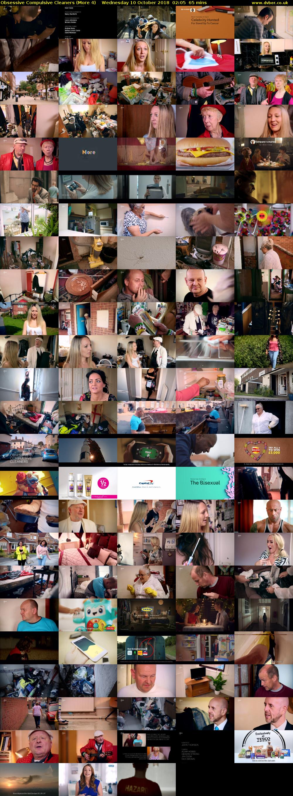 Obsessive Compulsive Cleaners (More 4) Wednesday 10 October 2018 02:05 - 03:10