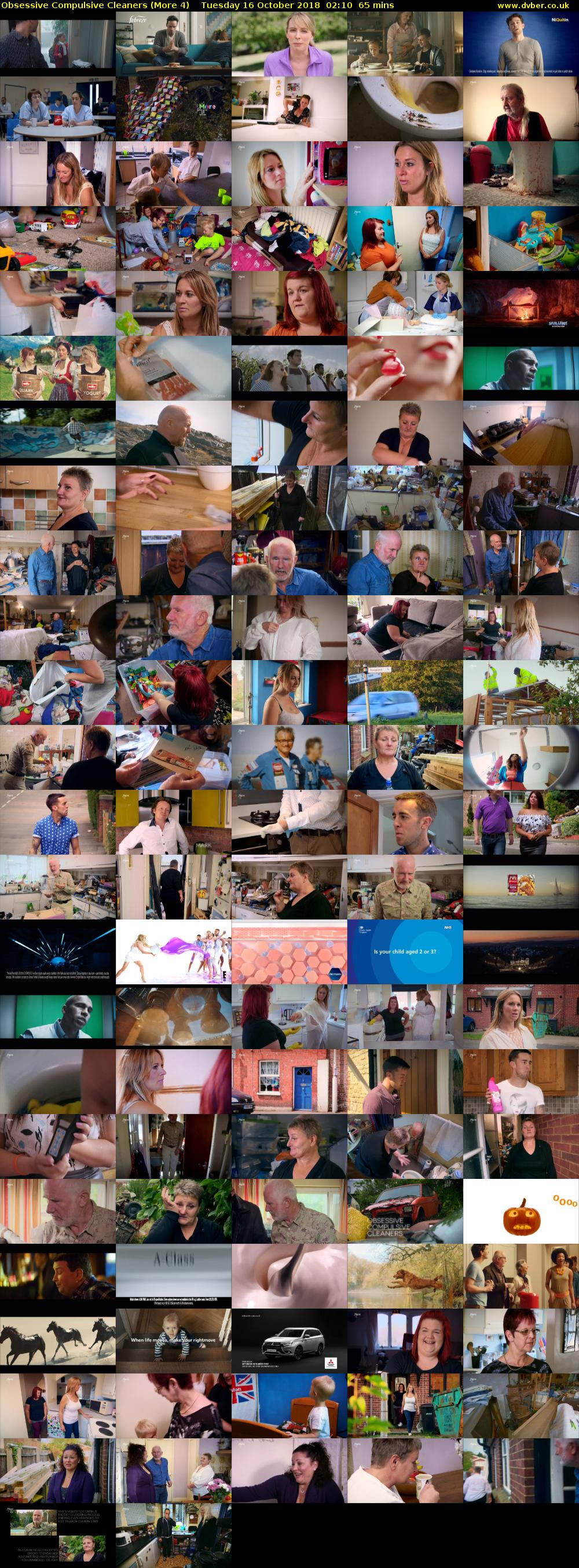 Obsessive Compulsive Cleaners (More 4) Tuesday 16 October 2018 02:10 - 03:15