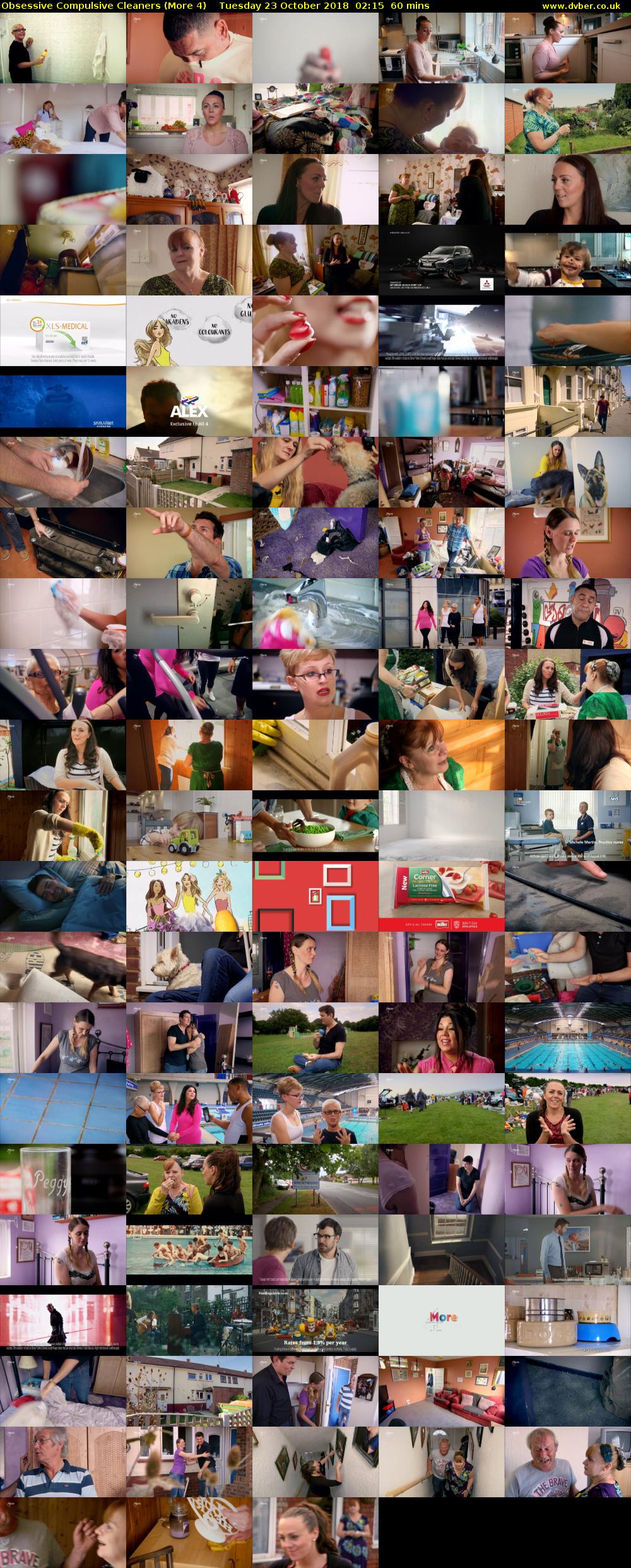 Obsessive Compulsive Cleaners (More 4) Tuesday 23 October 2018 02:15 - 03:15