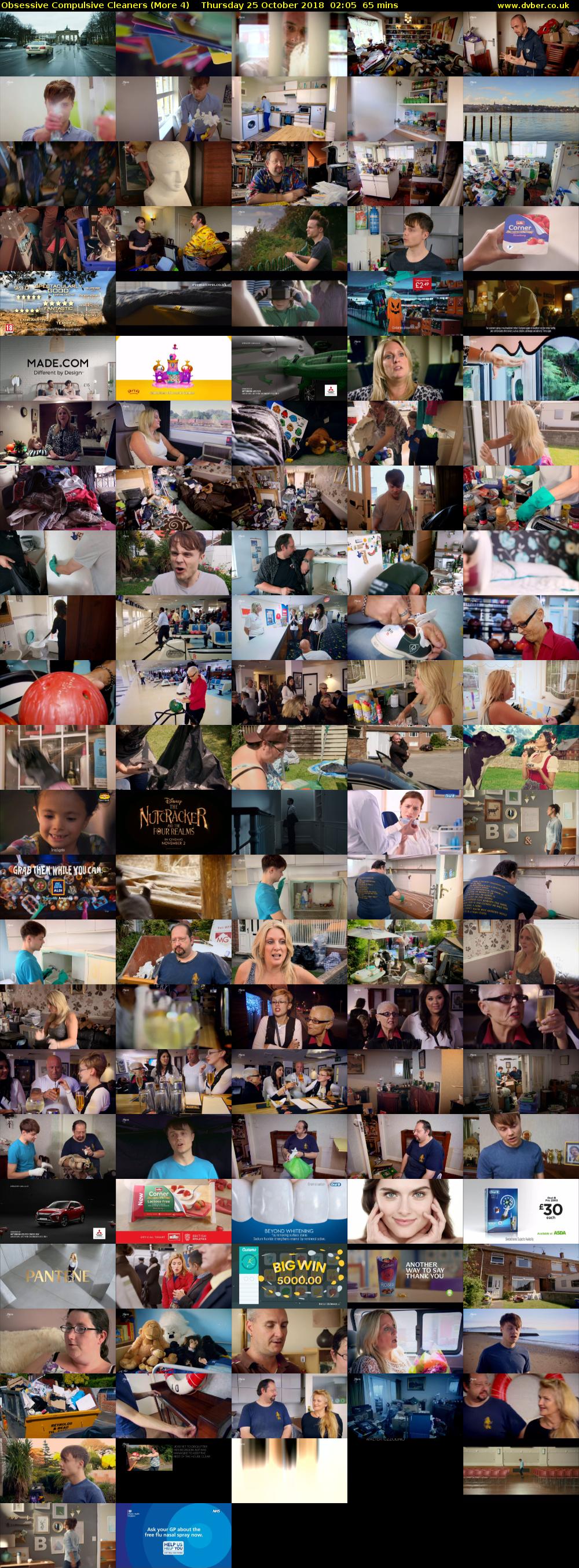 Obsessive Compulsive Cleaners (More 4) Thursday 25 October 2018 02:05 - 03:10