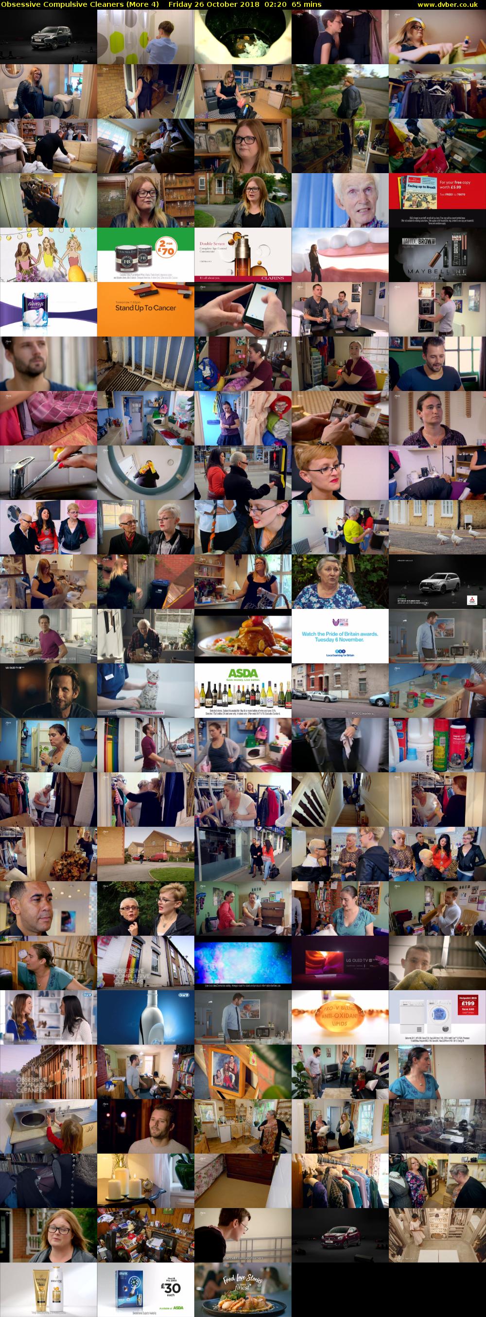 Obsessive Compulsive Cleaners (More 4) Friday 26 October 2018 02:20 - 03:25