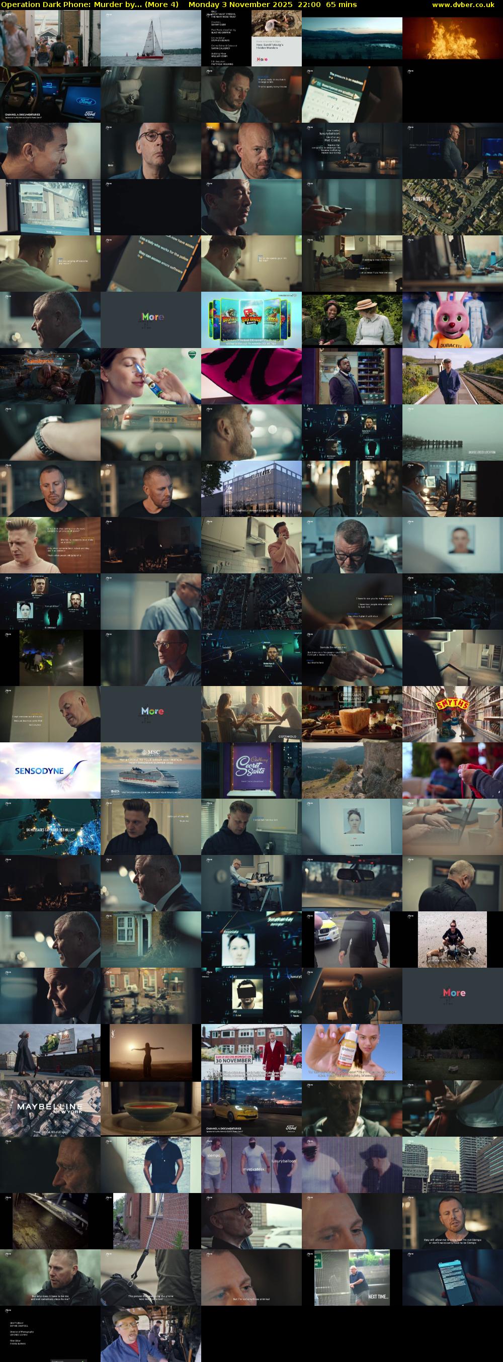 Operation Dark Phone: Murder by... (More 4) Monday 3 November 2025 22:00 - 23:05