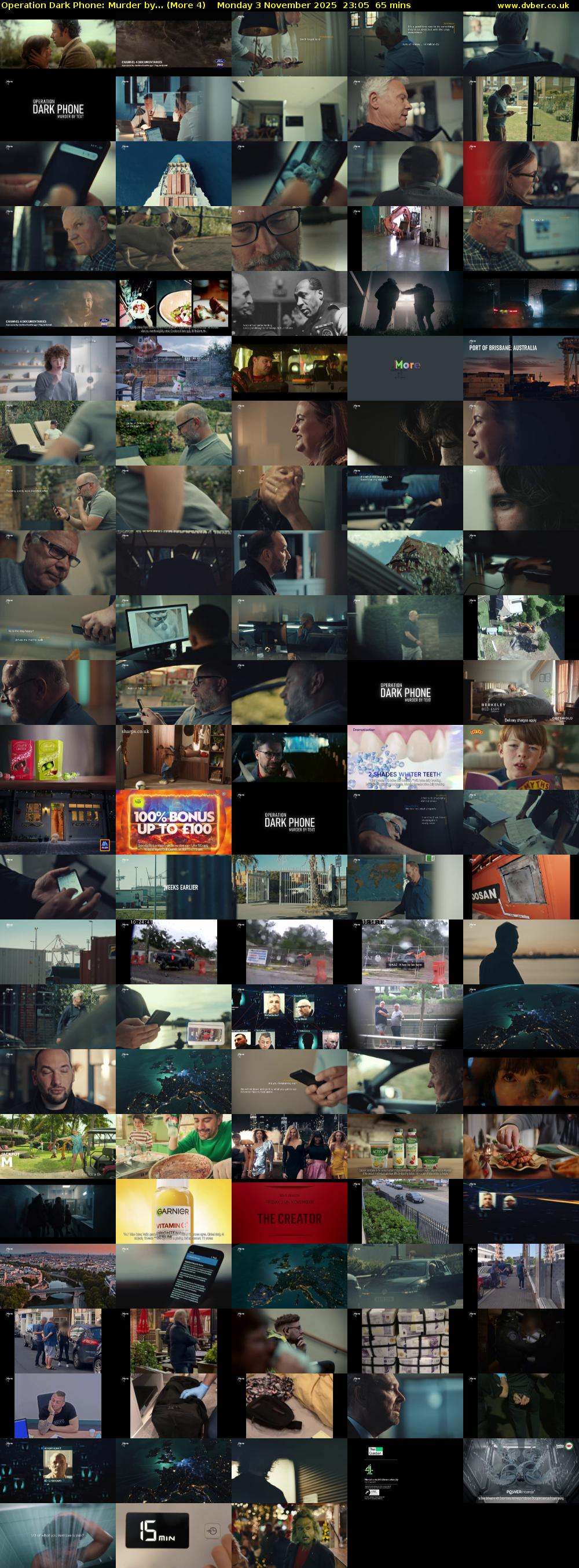 Operation Dark Phone: Murder by... (More 4) Monday 3 November 2025 23:05 - 00:10