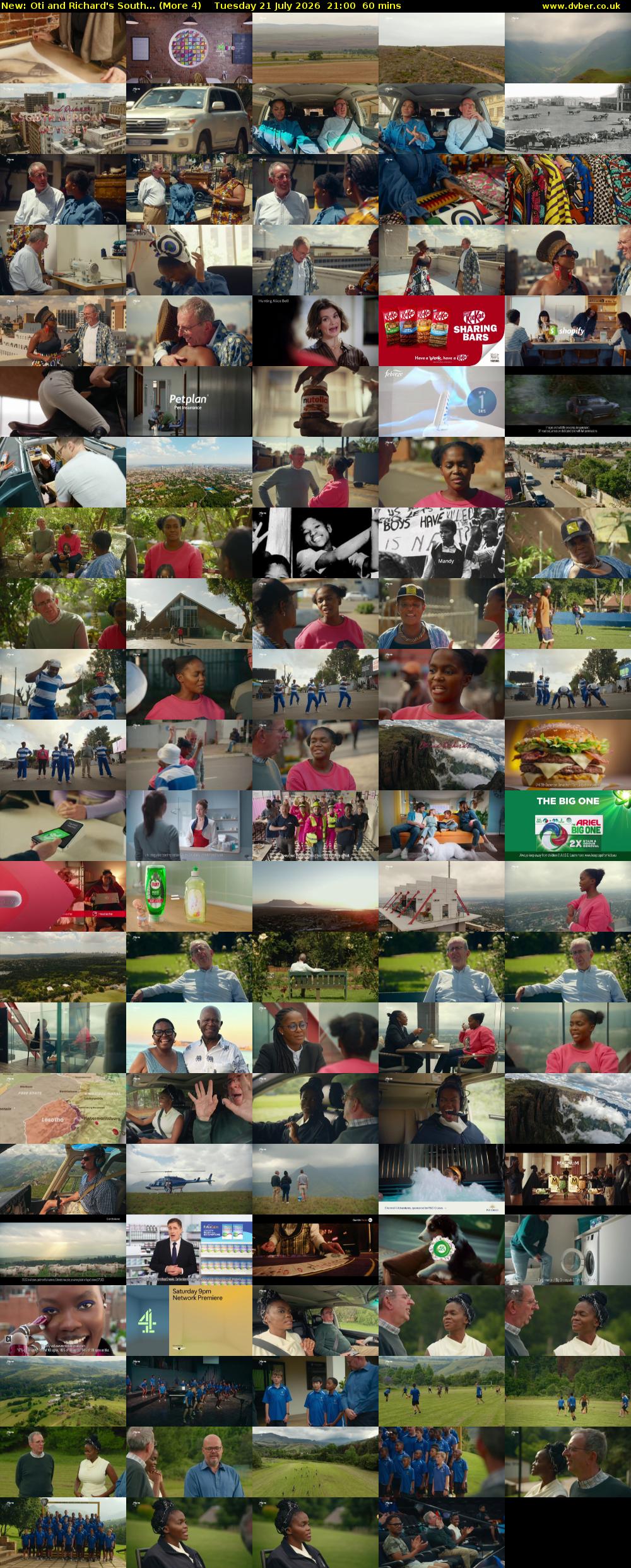Oti and Richard's South... (More 4) Tuesday 21 July 2026 21:00 - 22:00