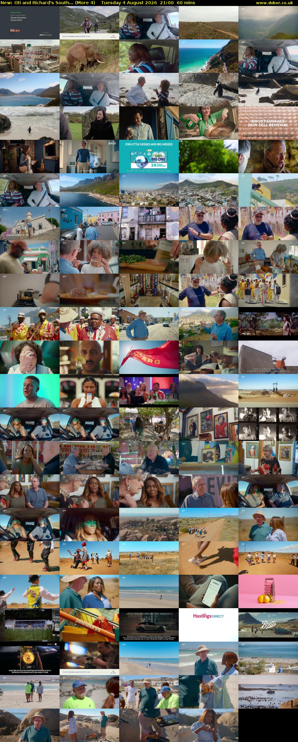 Oti and Richard's South... (More 4) Tuesday 4 August 2026 21:00 - 22:00