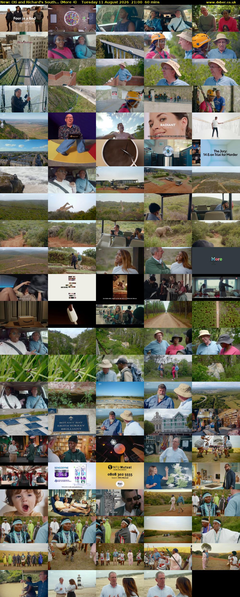 Oti and Richard's South... (More 4) Tuesday 11 August 2026 21:00 - 22:00