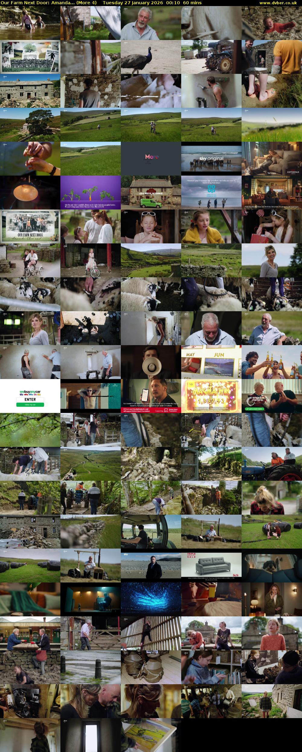 Our Farm Next Door: Amanda... (More 4) Tuesday 27 January 2026 00:10 - 01:10