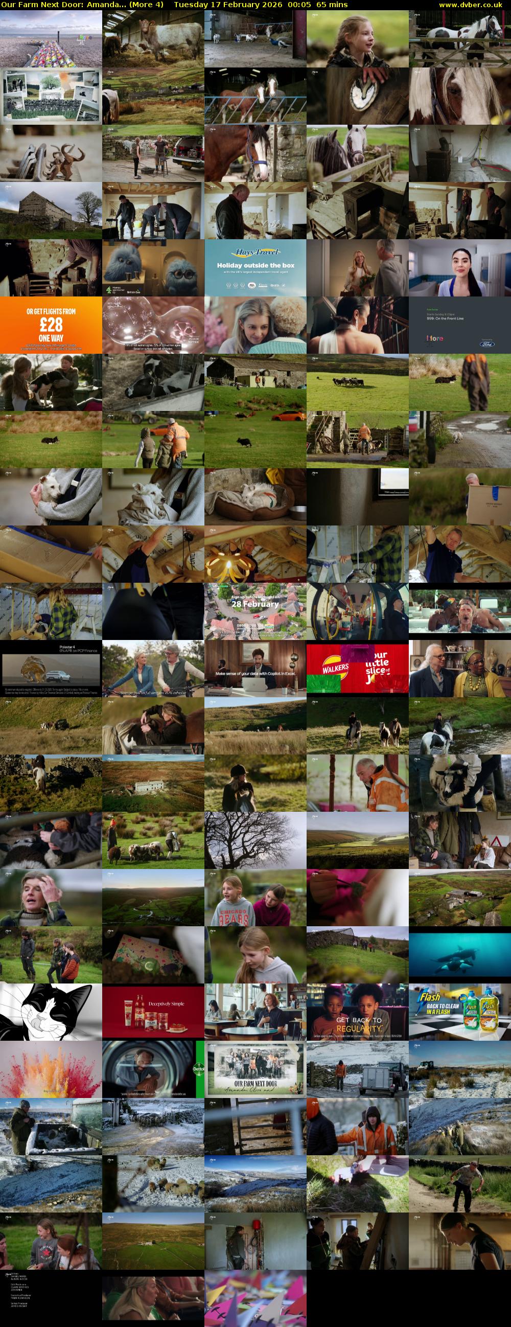 Our Farm Next Door: Amanda... (More 4) Tuesday 17 February 2026 00:05 - 01:10