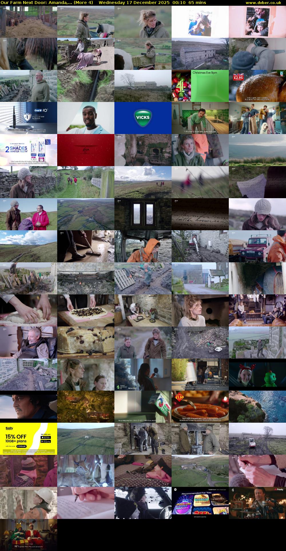 Our Farm Next Door: Amanda,... (More 4) Wednesday 17 December 2025 00:10 - 01:15