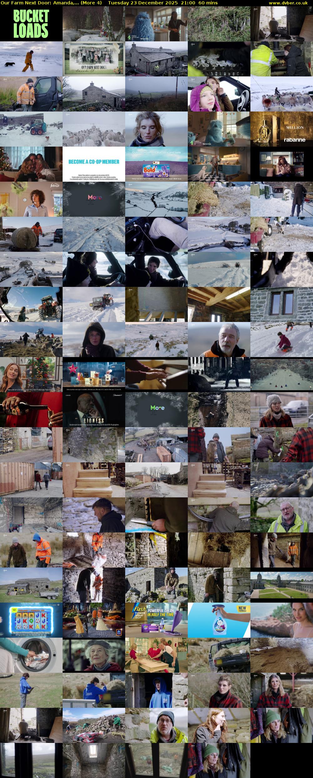 Our Farm Next Door: Amanda,... (More 4) Tuesday 23 December 2025 21:00 - 22:00