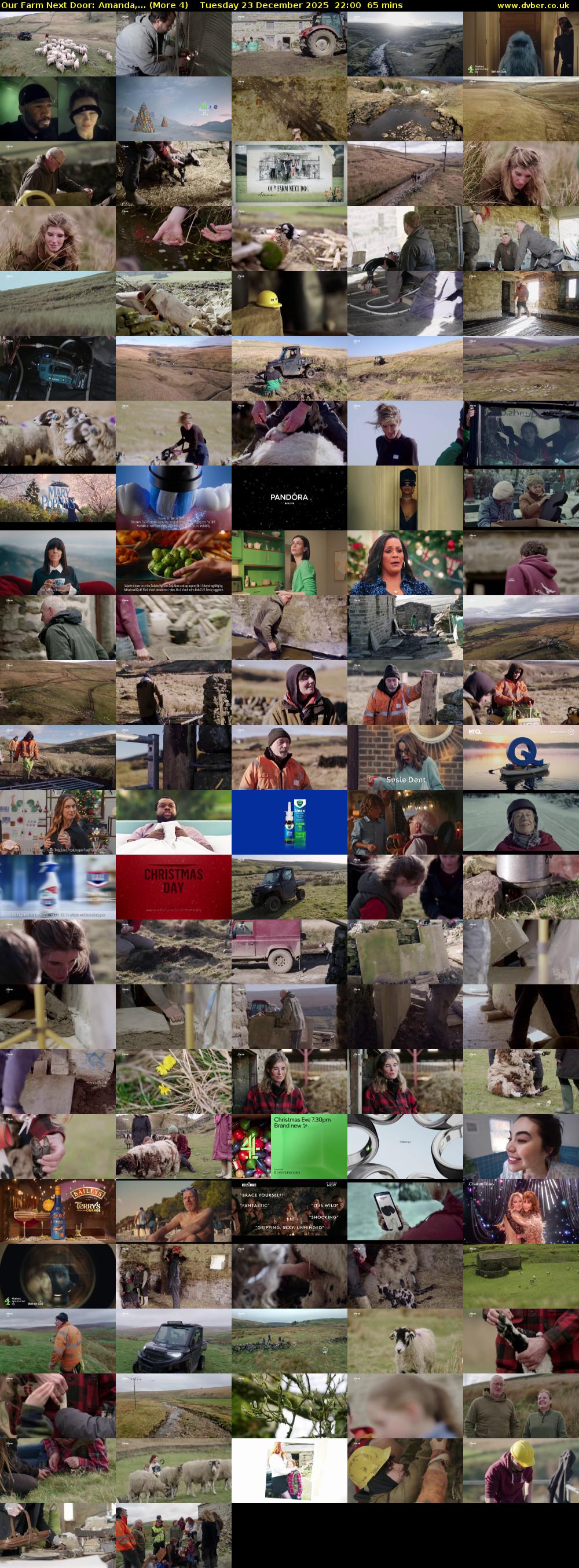 Our Farm Next Door: Amanda,... (More 4) Tuesday 23 December 2025 22:00 - 23:05